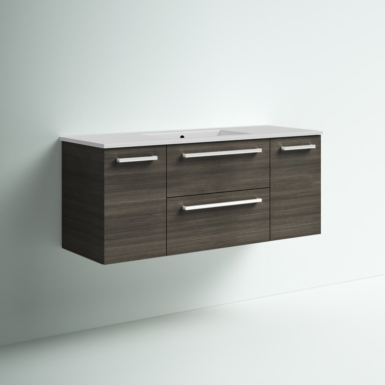 Mercury Row® Akron 48" WallMounted Single Bathroom Vanity Set